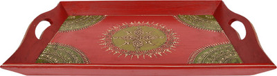 

Lal Haveli Meenakari Design Hand-painted Decorative Serving Plate Tray