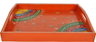 

Lal Haveli Meenakari Design Hand-painted Decorative Serving Plate Tray