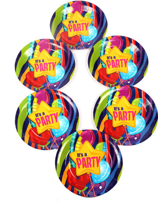 

Funcart Fun & Frolic Party Theme 7 Inch Plate(Pack of 6)