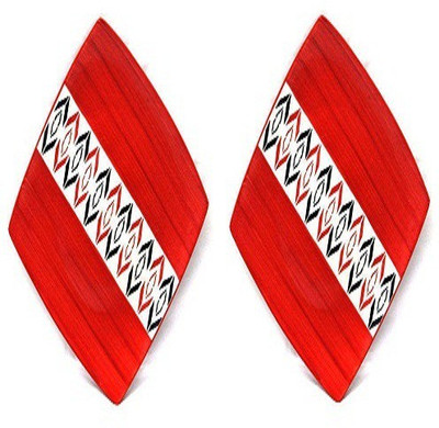 

Sunshine Snacks Plates With Diamond Pattern In Royal Red Colour Plate Set(2 Units)