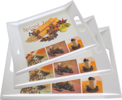 

Homeeware Rare Spiced Tea Tray Set(Pack of 3)