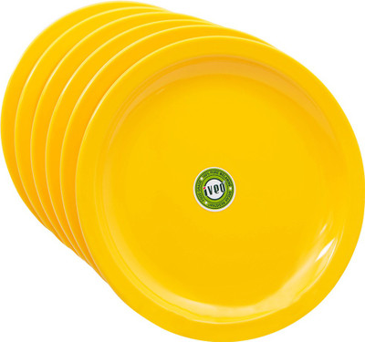IVEO IVEO YELLOW ROUND QUARTER PLATE 8" (6PCS GP) Plate Set(Pack of 6)