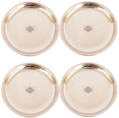 

IndianArtVilla Quarter Serving Plate Set(Pack of 4)
