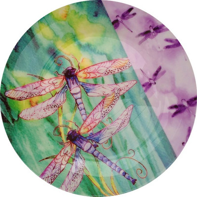 

fabulloso Leaf Designs Violet Dragonfly Quarter Plate