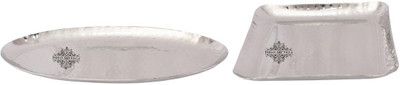 

IndianArtVilla Tray Set(Pack of 2)
