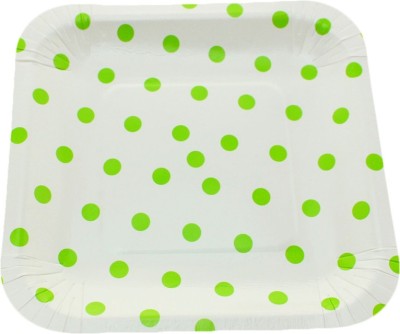 

Funcart Polka Dot Square Plate Set(12 Units)