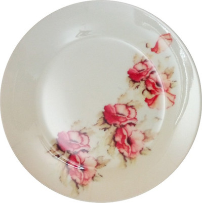 

Fabulloso Leaf Designs Shaded Peach Floral Dinner Plate