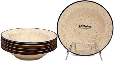 

Caffeine Handmade Marble Matte Style Plate Set(Pack of 6)