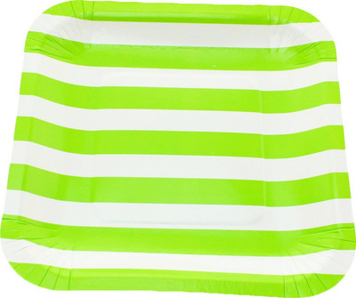

Funcart Sailor Striped Square Plate Set(Pack of 12)