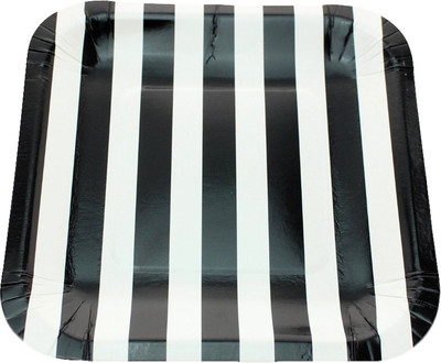 

Funcart Sailor Striped Square Plate Set(Pack of 12)