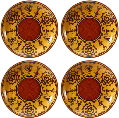 

Caffeine Romani Plate(Pack of 4)
