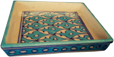 

Shilpbazaar Blue Pottery Tray