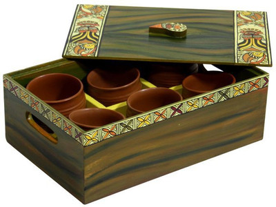 

Rang Rage Madhubani Royal Tray Set(Pack of 7)