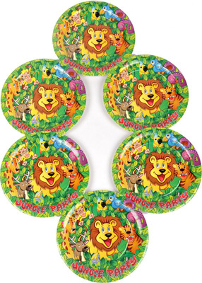 

Funcart Jungle Party Theme 9inch Plate Set(6 Units)