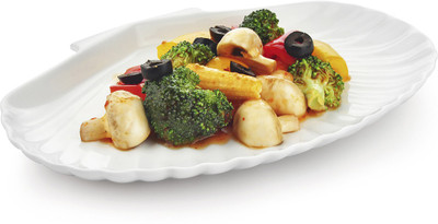 

Sivica Porcelain Tray - MOD0470 (White, Pack of 1) Tray