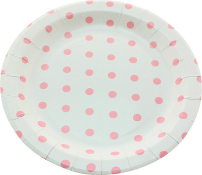 

Funcart Polka Dot Round Plate Set(12 Units)