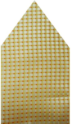 

Navaksha Geometric Print Microfibre Pocket Square, Yellow