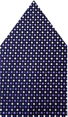 

Navaksha Graphic Print Microfibre Pocket Square, Purple