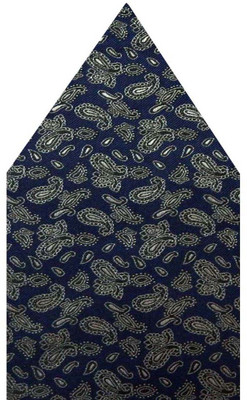 

Navaksha Floral Print Microfibre Pocket Square, Blue