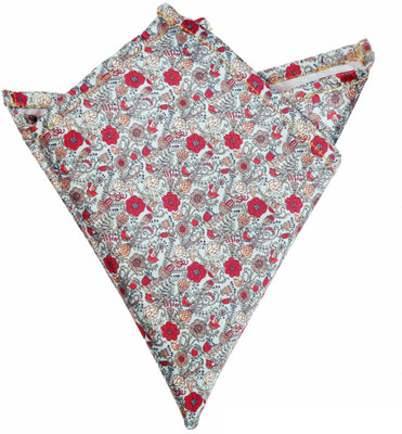 

Blacksmithh Floral Print Satin Pocket Square, Multicolor