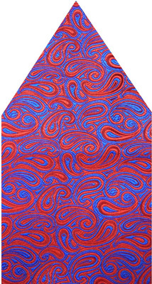 

Navaksha Floral Print Microfibre Pocket Square, Red
