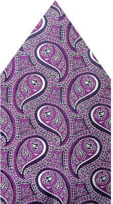 

Navaksha Floral Print Microfibre Pocket Square, Purple