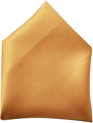 

Blacksmithh Solid Satin Pocket Square, Yellow