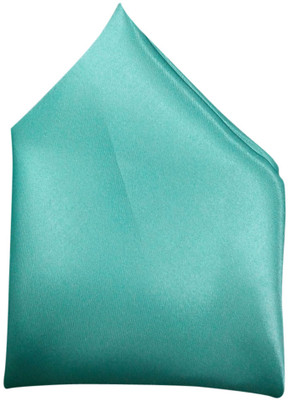 

Blacksmithh Solid Satin Pocket Square, Green