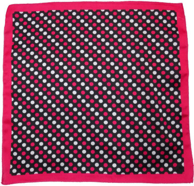 

Forty Hands Printed Polyester Pocket Square, Black