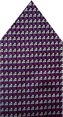 

Navaksha Graphic Print Microfibre Pocket Square, Purple