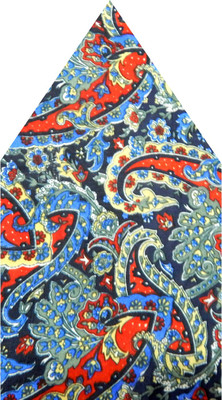 

Navaksha Floral Print Silk Pocket Square, Multicolor