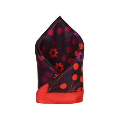 

Eccellente Graphic Print Satin Pocket Square, Multicolor