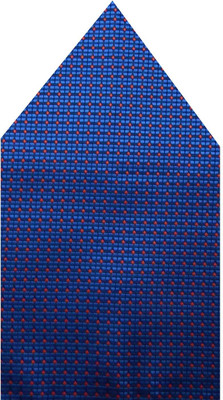 

Navaksha Graphic Print Microfibre Pocket Square, Blue