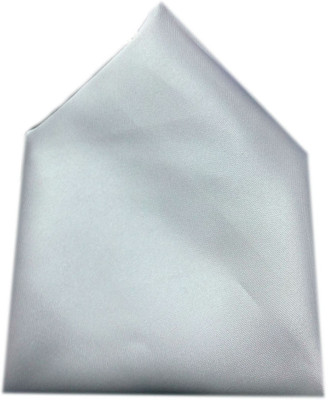 

Blacksmithh Solid Satin Pocket Square, White