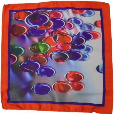 

Forty Hands Printed Polyester Pocket Square, Red