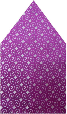 

Navaksha Floral Print Microfibre Pocket Square, Purple