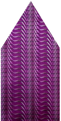 

Navaksha Graphic Print Microfibre Pocket Square, Purple
