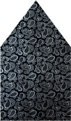 

Navaksha Floral Print Microfibre Pocket Square, Grey
