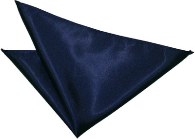

Eccellente Solid Satin Pocket Square, Blue