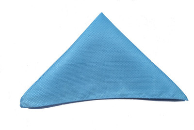 

Bsquare Self Design Microfibre Pocket Square, Light blue