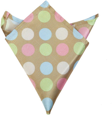 

Blacksmithh Polka Print Satin Pocket Square, Multicolor