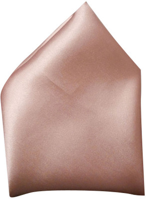 

Blacksmithh Solid Satin Pocket Square, Peach