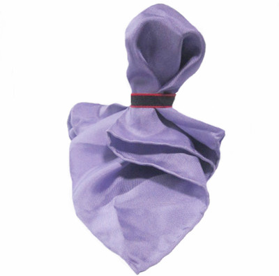 

Rossini Solid Silk Pocket Square, Purple