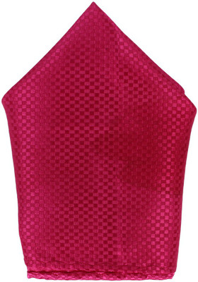 

His Honour Solid Cotton Pocket Square, Pink