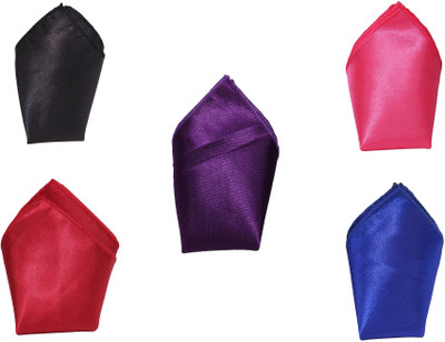 

Air Fashion Solid Silk Pocket Square, Multi