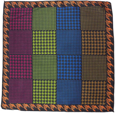 

Forty Hands Printed Polyester Pocket Square, Multicolor