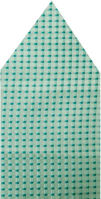 

Navaksha Geometric Print Microfibre Pocket Square, Green
