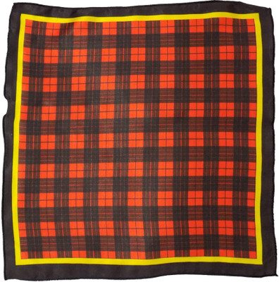 

Forty Hands Printed Polyester Pocket Square, Black