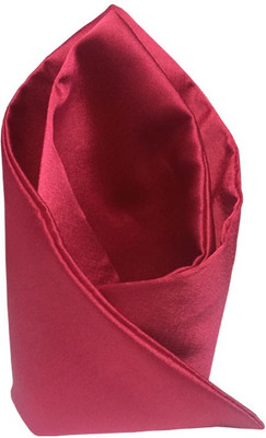 

Vibhavari Solid Microfibre Pocket Square, Maroon