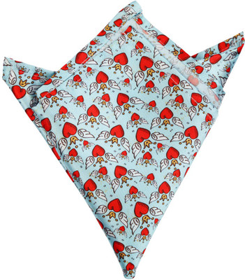 

Blacksmithh Graphic Print Satin Pocket Square, Blue